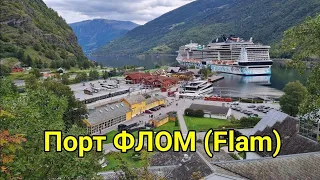 Norway port of Flom (Flam). Tour options. Norwegian Fjord Cruise