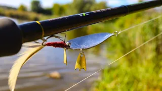 Making spoon lure with crow's feet