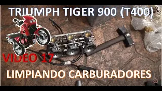 17. Triumph Tiger 900 (T400). Cómo limpiar los carburadores.