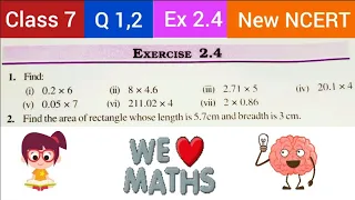 Q 1,2  Ex 2.4  Chapter 2 Class 7 Maths #NewNCERT