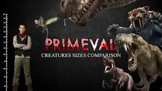 Primeval : Creatures Sizes Comparison