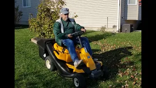 1st Leaf Bagging with Cub Cadet CC30H Hydrostatic Drive