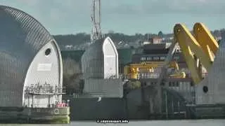 Flooding Emergency: London's River Thames Barrier In Action!