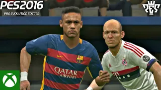 Bayern Munich vs Barcelona - PES 2016 Xbox 360 Gameplay in 2023 | UCL Match