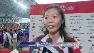 Atheletics Bronze Medallist Michelle Sng speaks about her performance at the SEA Games