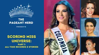 Televised Scoring at Miss Universe: All-Time Records & Stories (Part 3 of 3) TPN#14
