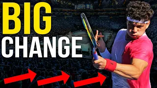 How Ben Shelton Changed his Forehand Technique for 2024