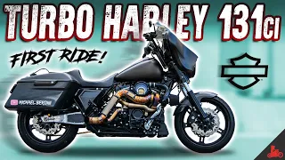 Riding a TURBO Harley-Davidson 131ci Stage 4 Street Glide!