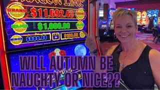 DRAGON LINK Autumn Moon| Will she be NAUGHTY or NICE with a MAXED OUT MAJOR?  #slots #dragonlink