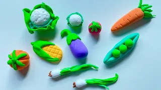 Play doh Vegetables. Tutorial Making Vegetable for Kids. Toys For Kids. Play-Doh Food. DIY for Kids