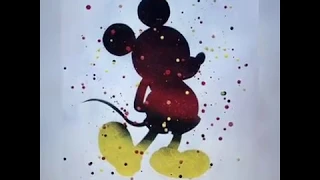 Disney's Mickey Mouse - Glow In The Dark Custom Spray Paint Art by Allure Art