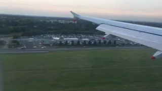 British airways Airbus A319-100 G-EUPG landing at Heathrow