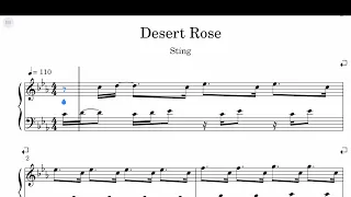 Sting - Desert Rose Sheet Music