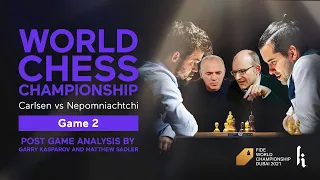 2021 World Chess Championship - Game 2 Recap | Garry Kasparov & Matthew Sadler