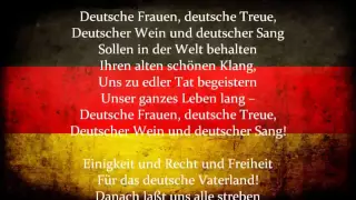 Die Deutsch Nationalhymne - alle strophen