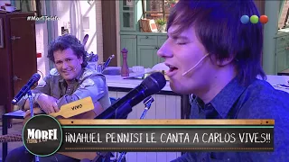 Nahuel Pennisi le canta a Carlos Vives "Zamba para olvidar" - Morfi