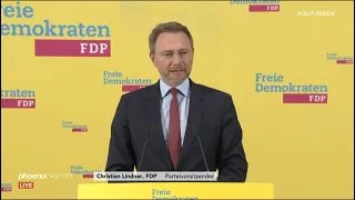 Statement Lindner nach Sondersitzung des FDP-Vorstandes