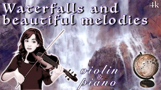 Beautiful Melodies of Violin, Piano & Saxophone with Stunning Bavarian and Black Forest Waterfalls