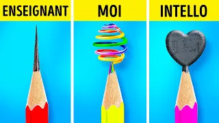 BRICOLAGE ET ASTUCES VIRALES POUR L'ÉCOLE || Bricolages créatifs pour tous par 123 GO ! Series