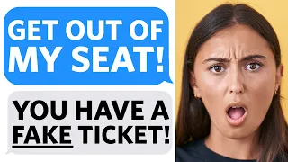 Karen uses FAKE TICKET to STEAL MY SEAT on an AIRPLANE - Reddit Podcast