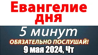 Евангелие дня с толкованием 09 мая 2024 года Четверг Чтимые святые. Церковный календарь