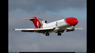 Boeing 727 2S2F landing at RIAT 2022