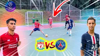 UEFA CHAMPIONS LEAGUE GAME 5 vs 5 LIVERPOOL vs PSG SOCCER CHALLENGES # 01 ‹Rikinho›