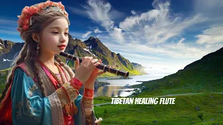 Tibetan healing flute ♪ Stops Overthinking ♪ Eliminates Stress ♪ Calms the Mind