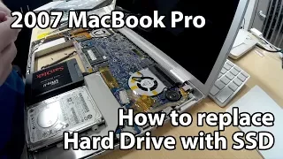 2007 MacBook Pro Repair - Replace HDD with SSD