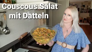 Vegan | Couscous Salat | mit Datteln und Orangensaft | Sommersalat | mega lecker 😋