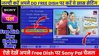 Sony Pal DD Free Dish Par Kaise Laye 2024 | DD Free Dish New Update Today | Sony Pal Channel