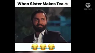 when sister makes tea best funny scene parizaad drama | #shorts