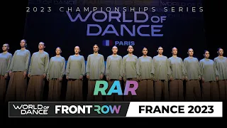 RAR | Team Division | FrontRow | World of Dance France 2023 | #wodfr23