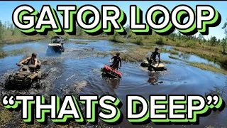 GATOR LOOP RUN!”THAT’S DEEP”#subscribe #offroad #4x4 #atv #mud #honda #yamaha #canam #polaris