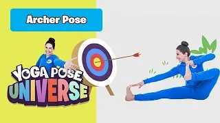Archer Pose | The Cosmic Kids Yoga Pose Universe!