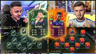 NEYMAR vs VINICIUS JR Squad Builder BATTLE ⭐️ FIFA 22 Headliner SBB vs IamTabak 🔥