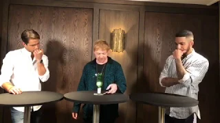 Rupert Grint and Luke Pasqualino were live with Troy magician. (October 3, 2018)