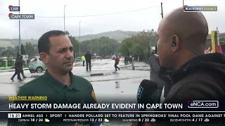 Heavy storm damage already evident in Cape Town