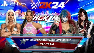 Bianca Belair & Jade Cargill Vs Asuka & Kairi Sane - WWE 2K24 Backlash Preview