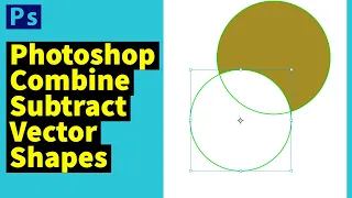 How To COMBINE And SUBTRACT Photoshop Shapes (Vector Designs) Tutorial