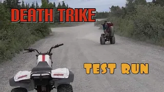 Death trike ( motorcycle) test run number 2