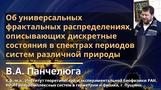 Об универсальных фрактальных распределениях, описывающих дискретные состояния... / В.А. Панчелюга