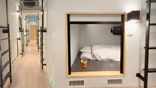 Experiencing a Secret Base-Like Capsule Hotel and Can-Cake Vending Machine in Japan 🏨 🍰 🍜
