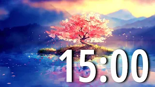 15 Minute TIMER - Concentration Music | Bell At The End.