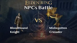 【Battle】Bloodhound Knight vs Misbegotten Crusader【NPCs】