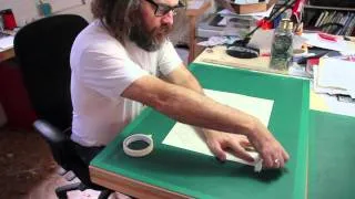 The making of the Heathrow Christmas card with Rob Ryan