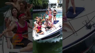 Crazy Crew on Yacht Rocks Haulover Inlet with Epic Dance Moves