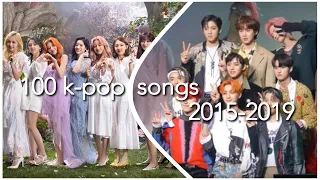 100 K-POP SONGS FROM 2015-2019 (+ SPOTIFY PLAYLIST)