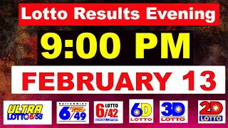 PCSO lotto results today | pcso live draw 9pm today 13 February 2024