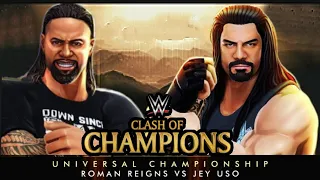 WWE Mayhem Roman Reigns vs Jey Uso | Universal Championship | Clash Of Champions